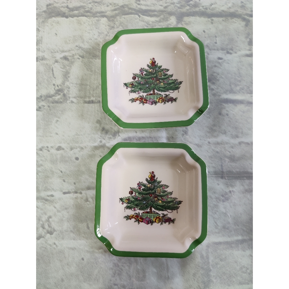 Spode vintage 1980s Christmas tree decorative ashtray  dish - Picture 2 of 9